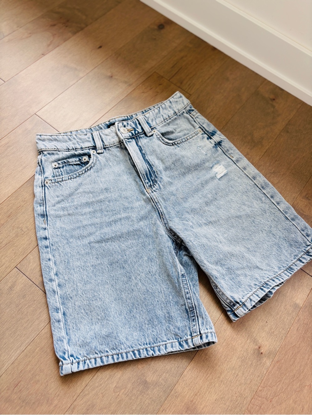 Jillian Harris for Joe Fresh Denim Mom Shorts